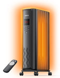 Dreo Oil Filled Radiator, Electric Radiant Heaters for Indoor Use Large Room with Remote Control, Child Lock, 4 Modes, Overheat & Tip - Over Protection, 24h Timer, Digital Thermostat, Quiet, 1500W