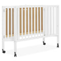 Dream on Me Quinn Full - Size Folding Crib. Removable Wheels. Modern Nursey. Adjustable Mattress Support. Patent Folding System in White