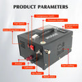NUOGE Pcp Air Compressor, 4500psi 12V DC or 110V AC W/Converter Paintball/Scuba Tank Compressor Pump