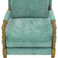 Pioneer Woman Harper Spindle Accent Chair, Jade Fabric Upholstery