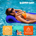 TRC Recreation Sunsation 1.75" Thick Foam Swimming Pool Lounge Float, Navy