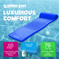 TRC Recreation Sunsation 1.75" Thick Foam Swimming Pool Lounge Float, Navy