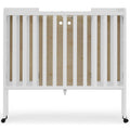 Delta Children Lee Portable Folding Mini Crib with 1.5 - Inch Mattress - Greenguard Gold Certified, Bianca White