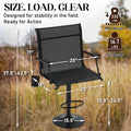 AECOJOY Tall Hunting Bar Chair, 360° Swivel, Compact Folding Design for Hunting Blinds