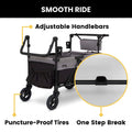 Jeep Wrangler Deluxe 4 Seater Stroller Wagon by Delta Children