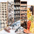 Kolice Commercial Heavy Duty 15 Trays Blast Chiller with Trolley Cart, Chest Freezer, Restaurant Freezer Cabinets, Shock Freezing Blast Freezer - Lowest Temperature - 40F( - 40� - )