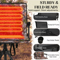 AECOJOY Heated Hunting Chair, Camouflage Pattern, Foldable Design for Cold Weather Outdoor Sports