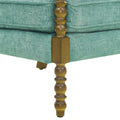 Pioneer Woman Harper Spindle Accent Chair, Jade Fabric Upholstery