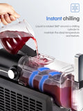 5 - in - 1 Slushie Machine, No Ice Needed, 15 Min Slushy Machine for Home with Self - Cleaning, Professional Frozen Drink Maker, 5 Preset Programs, Frozen Margaritas, Frapps, Milkshakes, and More, FOHERE