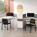 Tangkula Rolling Conference Room Chairs Set of 12