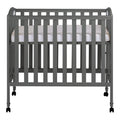 Dream on Me 3 - in - 1 Portable Crib Gray