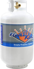 Flame King 30 lb. Propane Tank with Type 1 Overfill Protection Device Valve (Ships Empty)