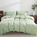 100% Pure Linen Duvet Cover with Button Closure and Corner Ties Soft & Breathable - Natural Full/Queen