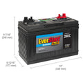 Everstart Maxx Marine Battery, Group Size 29DC 12 Volt, 845 Cca*