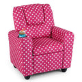 Kids Recliner Chair with Cup Holder & Side Pocket, Adjustable Toddler Lounge Sofa, Ergonomic Children Armchairs for Boys Girls Age 3+, 150lbs