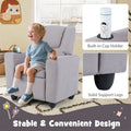 Kids Recliner Chair with Cup Holder & Side Pocket, Adjustable Toddler Lounge Sofa, Ergonomic Children Armchairs for Boys Girls Age 3+, 150lbs