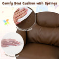 Kids Recliner Chair with Cup Holder & Side Pocket, Adjustable Toddler Lounge Sofa, Ergonomic Children Armchairs for Boys Girls Age 3+, 150lbs