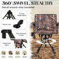 AECOJOY Heated Hunting Chair, Camouflage Pattern, Foldable Design for Cold Weather Outdoor Sports