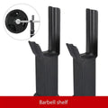 2 - Piece Adjustable Squat Stand Rack or Barbell Free Press Bench, Black