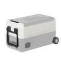 DISHUP 12V Portable Car Refrigerator, 53QT(50 L) Electric Cooler with Dual Zone, DC & AC, Ideal for RV, Camping, Travel, Truck