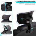 AECOJOY Office Chair with 7 Points Vibration Massage&Heat, Adjustable Ergonomic Recliner, Black