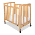 Child Craft Bristol Compact Portable Crib with 3″ Mattress. Durable Wood Frame. Quiet Casters. Natural