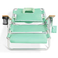Open Box Ostrich Deluxe 3N1 Outdoor Lawn Beach Lounge Chair W/Footrest, Teal
