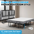 Folding Bed with Mattress 75" x 31" Cot Size Folded Bed, Rollaway Guest Bed Portable Foldable Extra Bed for Adults Daybed with 5" Memory Foam Mattress Space - Saving Sturdy Metal Grid Frame