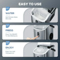Auseo Nugget Ice Maker Countertop, Ready in 6 Mins, 35 lb Each Day with Self - Cleaning, Portable Sonic Ice Machine for Home/Office/Bar, Black