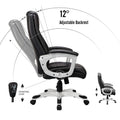 AECOJOY Office Chair Ergonomic, Leather Office Chair with High Back