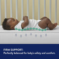 Pediatric 800 Extra Firm Ultra Deluxe. 80 Coil Crib and Toddler Mattress. White