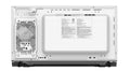 Beautiful 1.1 cu ft 1000 Watt, Sensor Microwave Oven, White Icing by Drew Barrymore, New