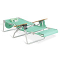 Open Box Ostrich Deluxe 3N1 Outdoor Lawn Beach Lounge Chair W/Footrest, Teal