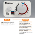 Costway Electric Tumble Compact Laundry Dryer Stainless Steel Wall Mounted 1.5 Cu .ft