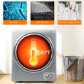 Costway Electric Tumble Compact Laundry Dryer Stainless Steel Wall Mounted 1.5 Cu .ft