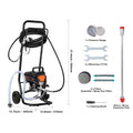 KFFKFF Stand Airless Paint Sprayer 950W 3000PSI Electric Paint Sprayer with Cart