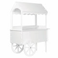 Candy Cart for Party - Candy Cart Display Stand with Wheels for Party - Dessert Cart - Decorated Wood Candy Cart with Wheels for Birthdays Wedding - Easy to Assemble Vintage Candy Cart on Wheels