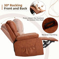 AECOJOY Recliner Chair, 360° Swivel Rocking Chair with Massage and Heat