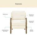 Pioneer Woman Harper Spindle Accent Chair, Jade Fabric Upholstery