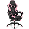 Ergonomic Gaming Chair Recliner with Footrest, Linkage Armrests & Lumbar Support, Big Wide High Back Swivel Video Gaming Office Computer Chair