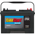 Everstart Lead Acid Marine & RV Deep Cycle Battery, Group Size 27DC 12 Volt, 750 Mca*