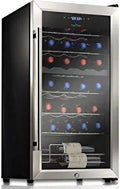 Nutrichef 33 Bottle Dual - Zone Refrigerator PKCWCDS335