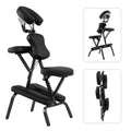 Portable Lightweight Massage Chair, PU Leather Tattoo Spa Chair with Thickened Sponge & Carrying Bag, Folding Travel Chair for Massage Therapy