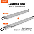VEVOR Telescoping Aluminum Work Plank, 8 - 13 Feet 500 lb Capacity, 12.5 in Width Aluminum Scaffold Plank, Extension Staging Plank with Skid - Proof Platform Scaffold Ladder Accessory