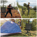 AECOJOY Lightweight Hunting Chair Without Cushion, Foldable & Rotating, Quiet Design for Deer Blind