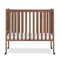 Delta Children Lee Portable Folding Mini Crib with 1.5 - Inch Mattress - Greenguard Gold Certified, Bianca White