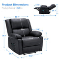 AECOJOY Massage Recliner Chair with Heat Function, Overstuffed Recliner Sofa
