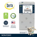 Serta Perfect Sleeper Comfort Deluxe 2 - Stage Crib and Toddler Mattress - 220 Inerlocking Coils - GREENGUARD Gold Certified - Certipur - US - Made in USA - Lifetime Warranty