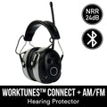 3M Worktunes Connect. AM/FM Hearing Protector. Bluetooth Technology