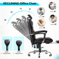 AECOJOY Office Chair with 7 Points Vibration Massage&Heat, Adjustable Ergonomic Recliner, Black